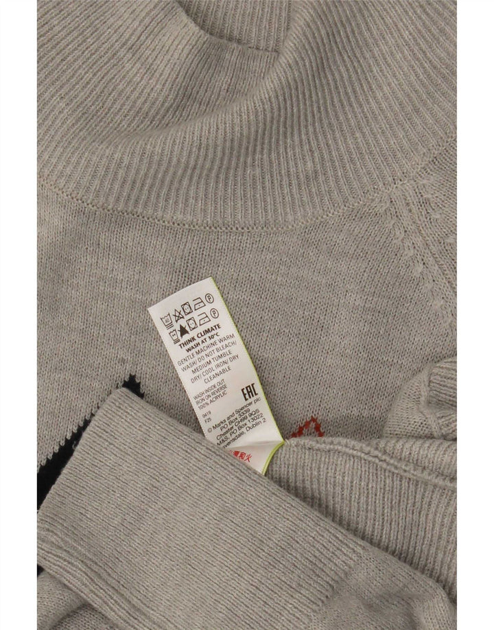 Marks & Spencer ženski džemper s kornjačičastim ovratnikom UK 6 XS sivi