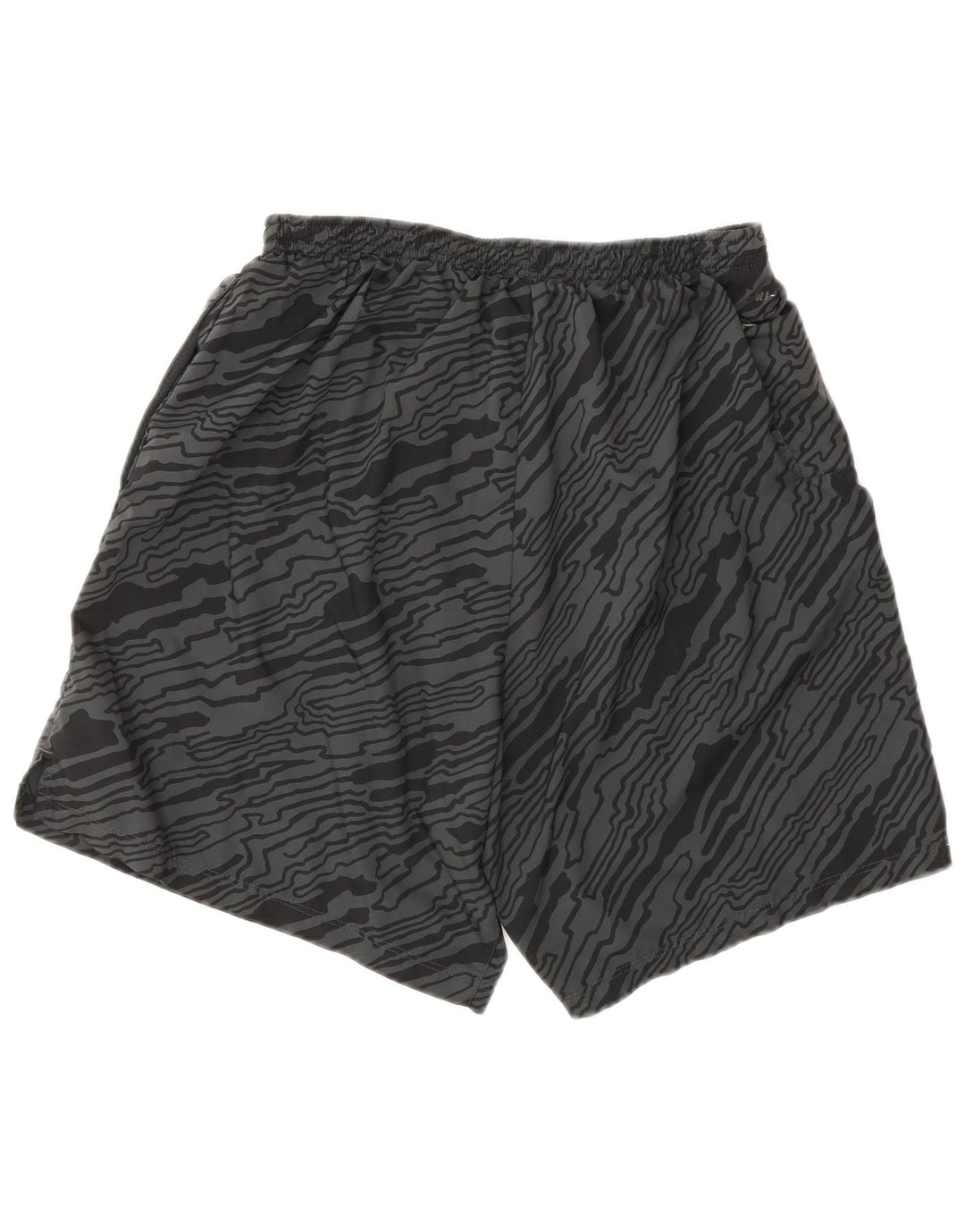 NIKE Muške kratke sportske hlače Dri Fit s apstraktnim uzorkom, veliki sivi poliester