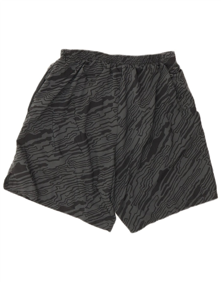 NIKE Muške kratke sportske hlače Dri Fit s apstraktnim uzorkom, veliki sivi poliester