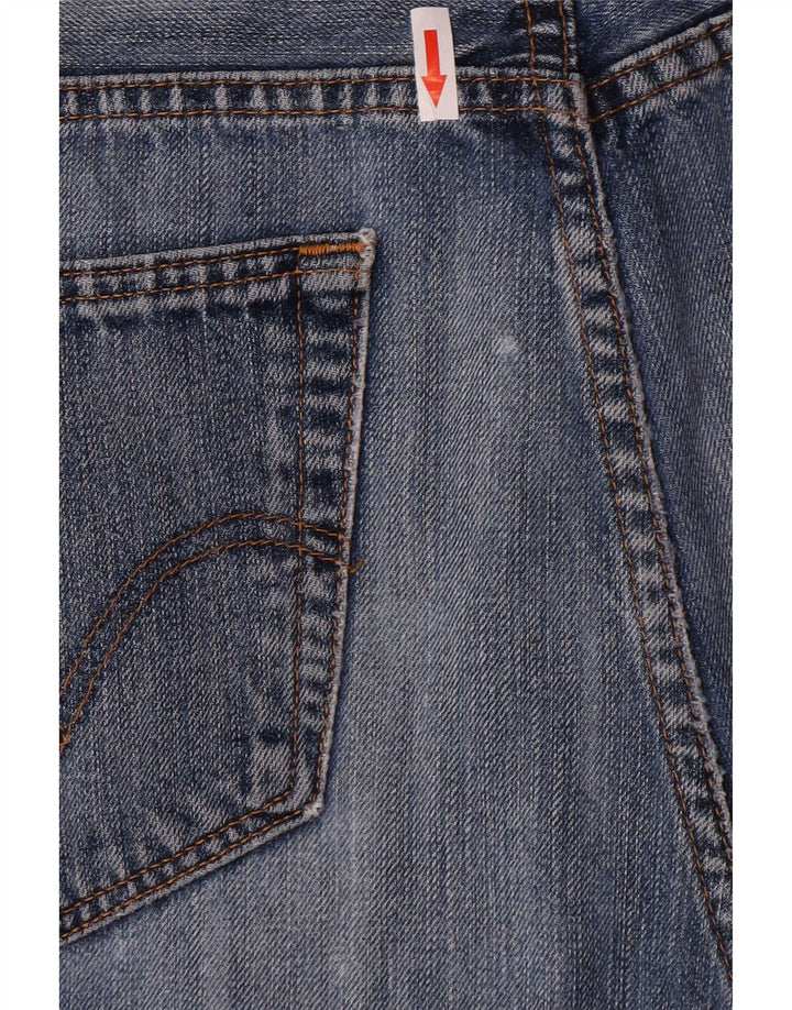 Levi's muške skraćene ravne traperice W38 L26 plavi pamuk