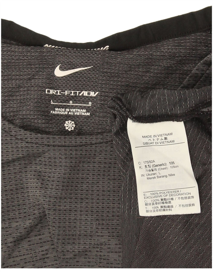 Nike Dri Fit majica kratkih rukava velika siva poliesterska sportska majica