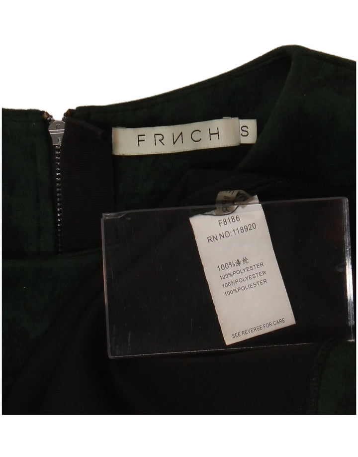 FRNCH Ženski kratki gornji dio bluze UK 16 Mali zeleni cvjetni poliester