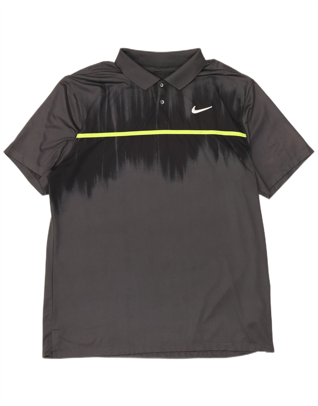 Nike muška polo majica Dri Fit standardnog kroja, veliki sivi poliester u boji