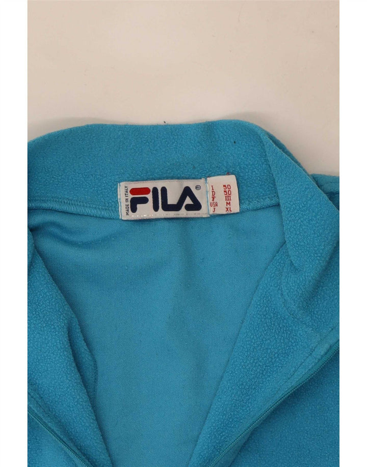 Fila muški džemper od flisa s patentnim izrezom IT 50 srednje plave boje