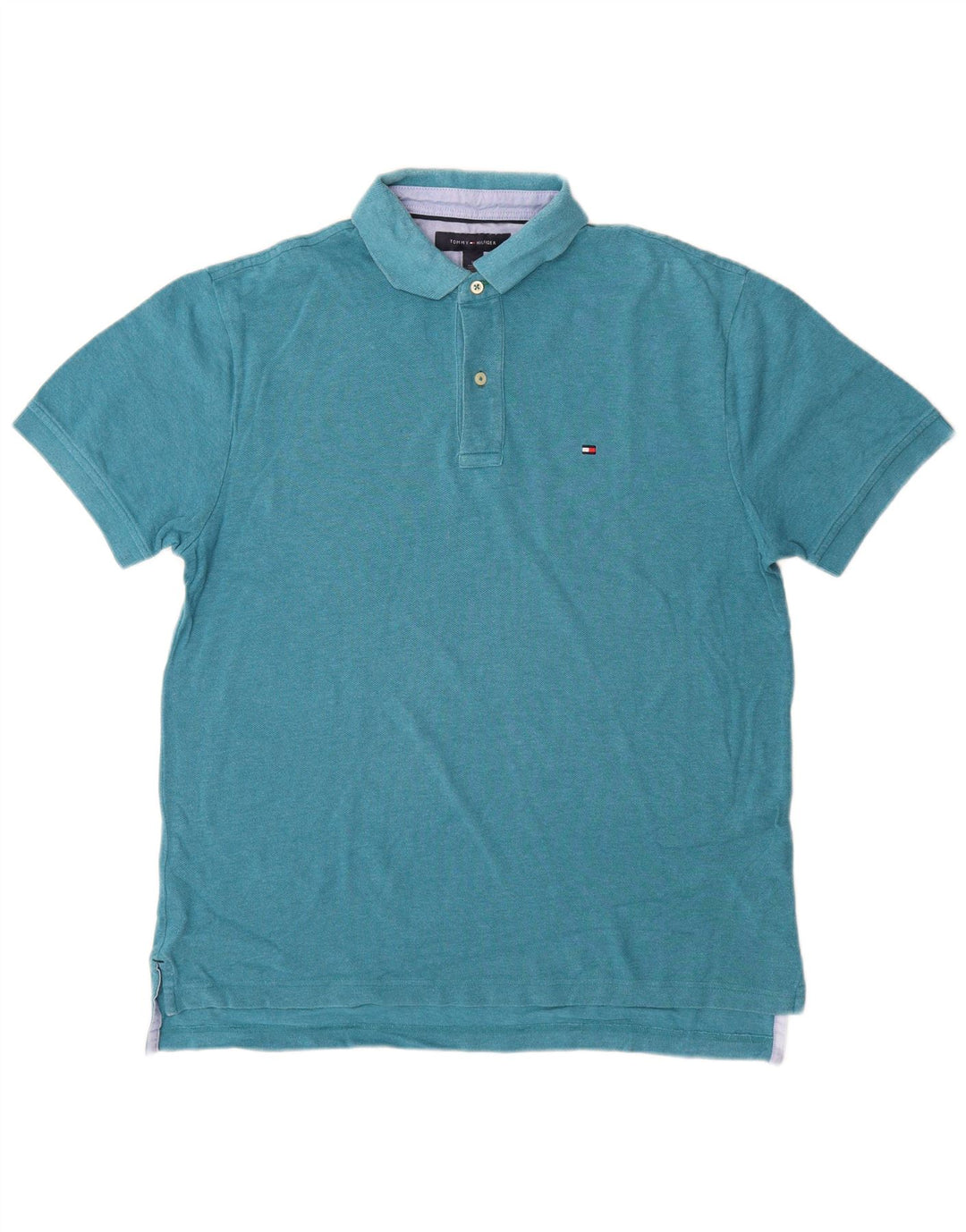 TOMMY HILFIGER Muška polo majica Srednje plavi pamuk