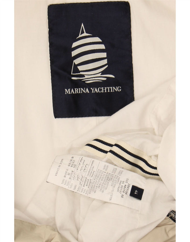 MARINA YACHTING Womens Utility Jacket IT 44 Medium Beige Polyester