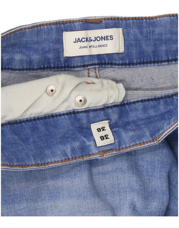 Jack & Jones Muške uske traperice W36 L36 Plavi pamuk