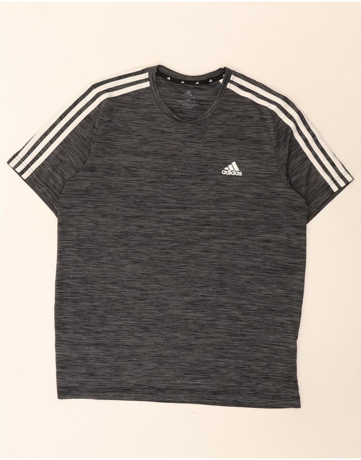 Adidas muška Aeroready majica kratkih rukava srednje sivi flekasti poliester