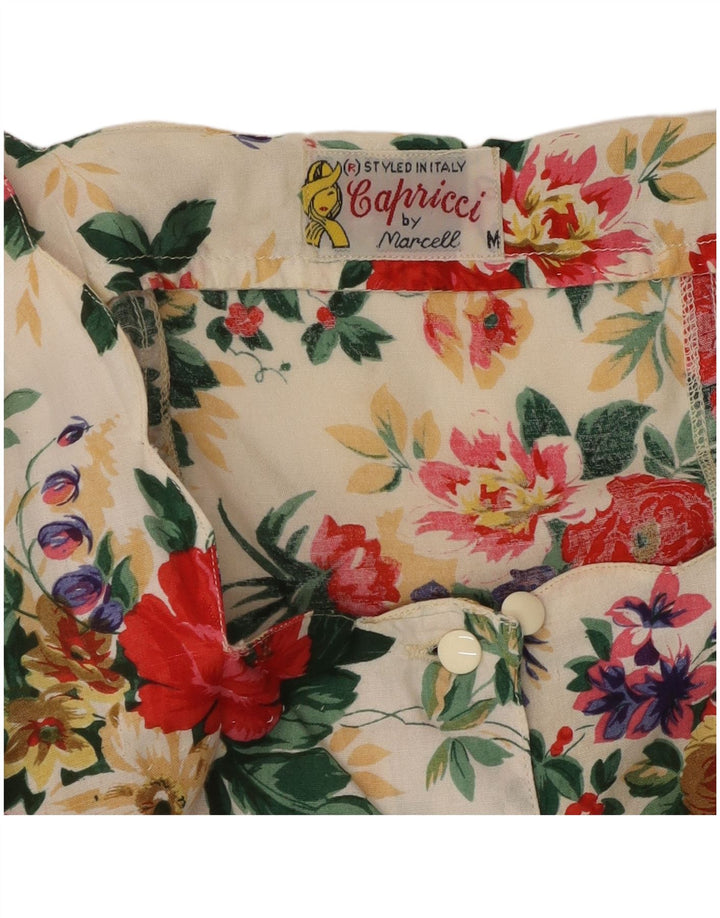 CAPRICCI BY MARCELL Ženska skraćena košulja bluza UK 14 srednje višebojna