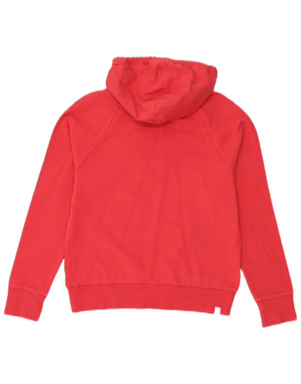 Ženska majica s kapuljačom Adidas UK 14 srednje crvene boje