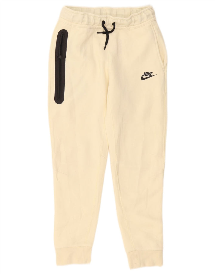 NIKE Trenirka Hlače za dječake Joggers 10-11 Years Medium Off White