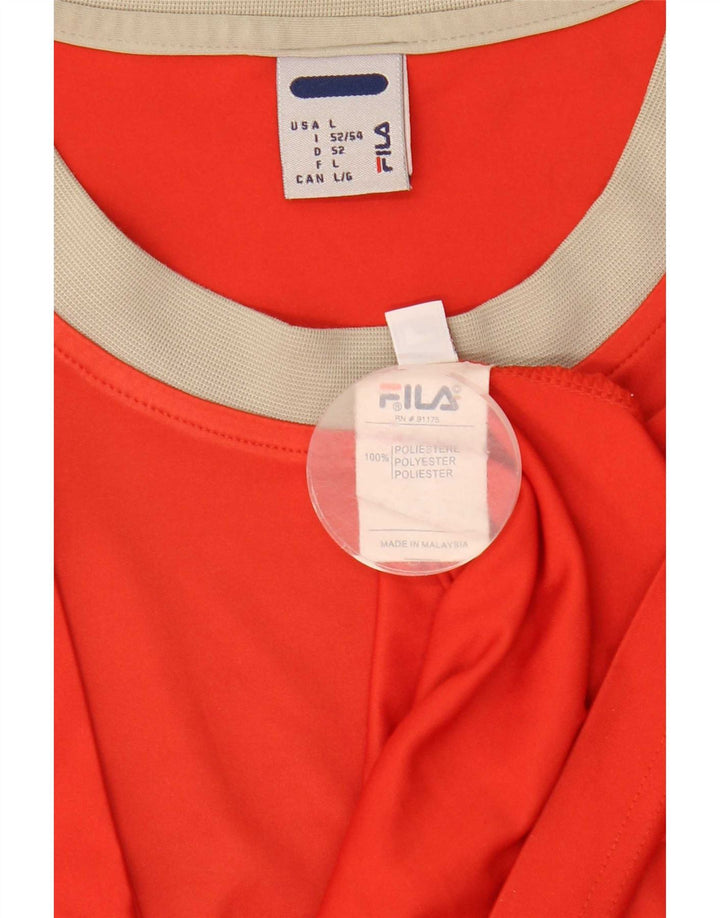 Fila muška majica kratkih rukava IT 52/54 velika crvena boja poliester