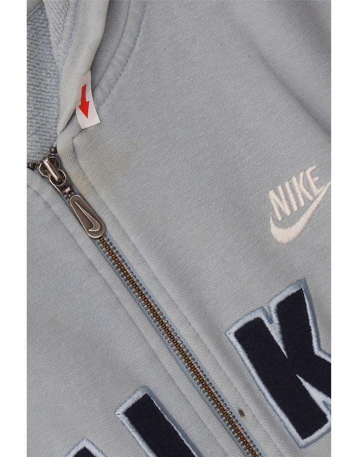 Nike Boys Graphic Zip Hoodie pulover 13-14 Years XL Blue Colourblock Pamuk