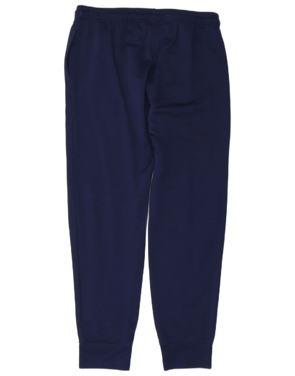 Champion Womens Tracksuit Trousers Joggers UK 14 Large Navy Blue Cotton