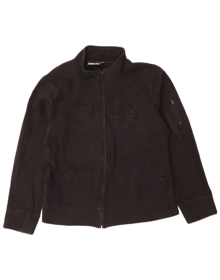 FILA ženska gornja jakna trenirke s grafičkim motivima UK 16, veliki crni pamuk