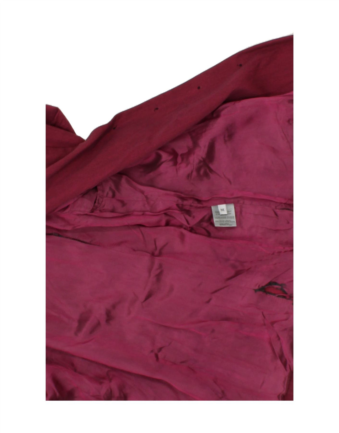 SISLEY Womens 4 Button Blazer Jacket UK 14 Medium Purple Polyester Vintage Sisley and Second-Hand Sisley from Messina Hembry 