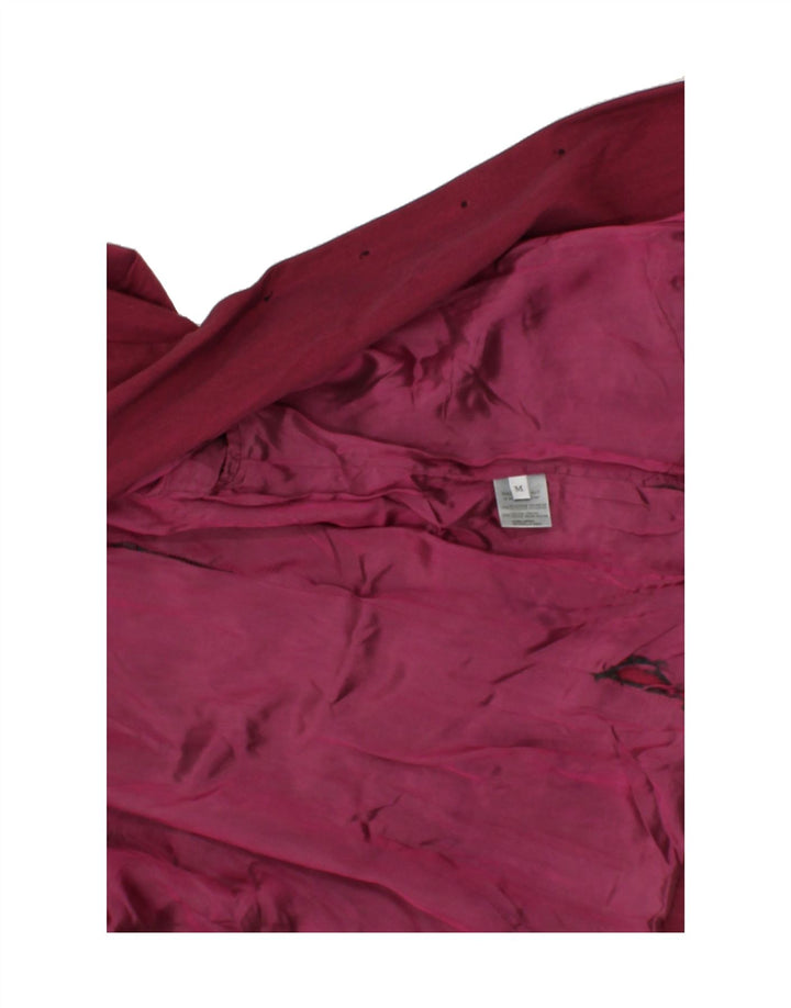 SISLEY Womens 4 Button Blazer Jacket UK 14 Medium Purple Polyester Vintage Sisley and Second-Hand Sisley from Messina Hembry 