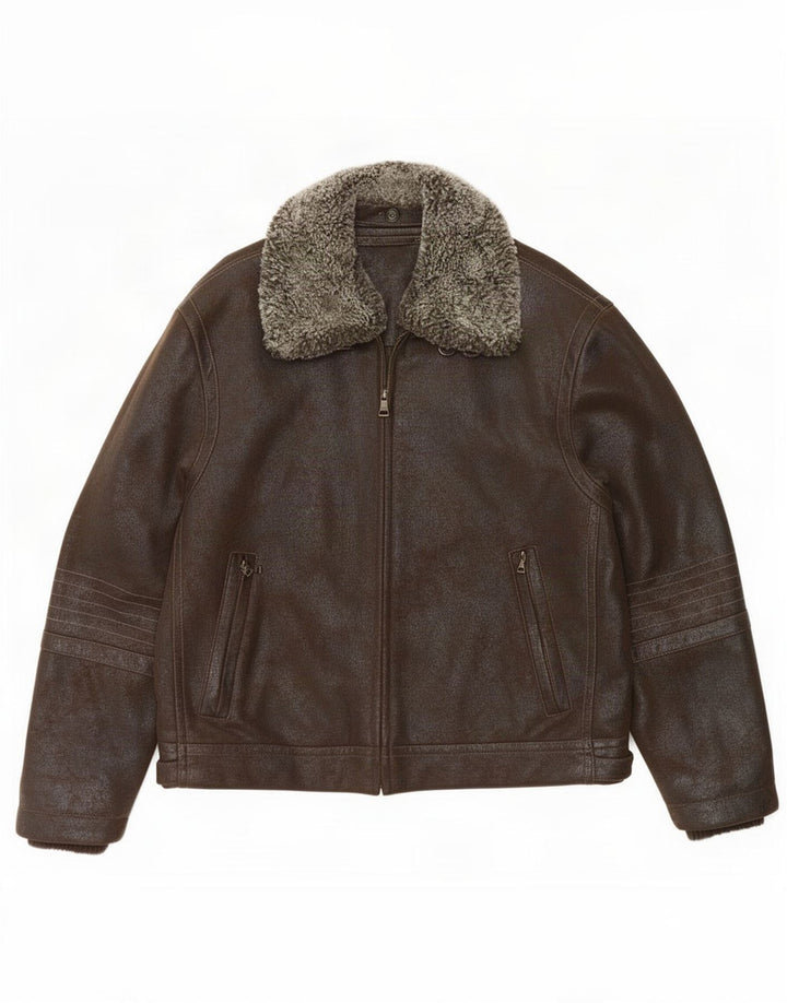 Stones muška bomber jakna UK 42 XL smeđi poliester