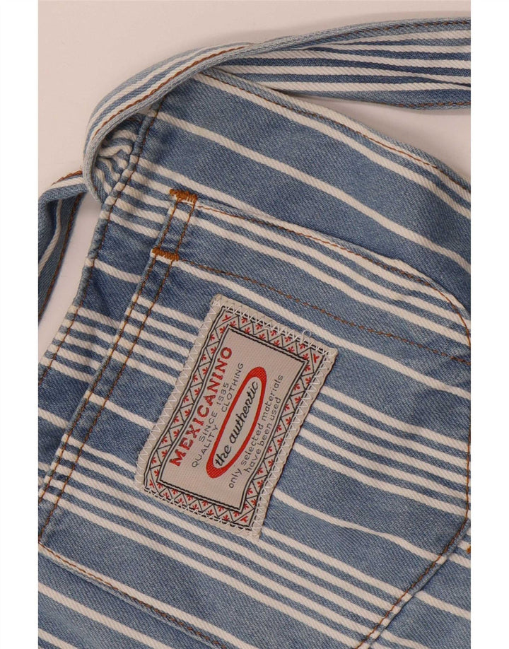 Vintage ženske kratke hlače Dungarees W28 srednje plave pruge
