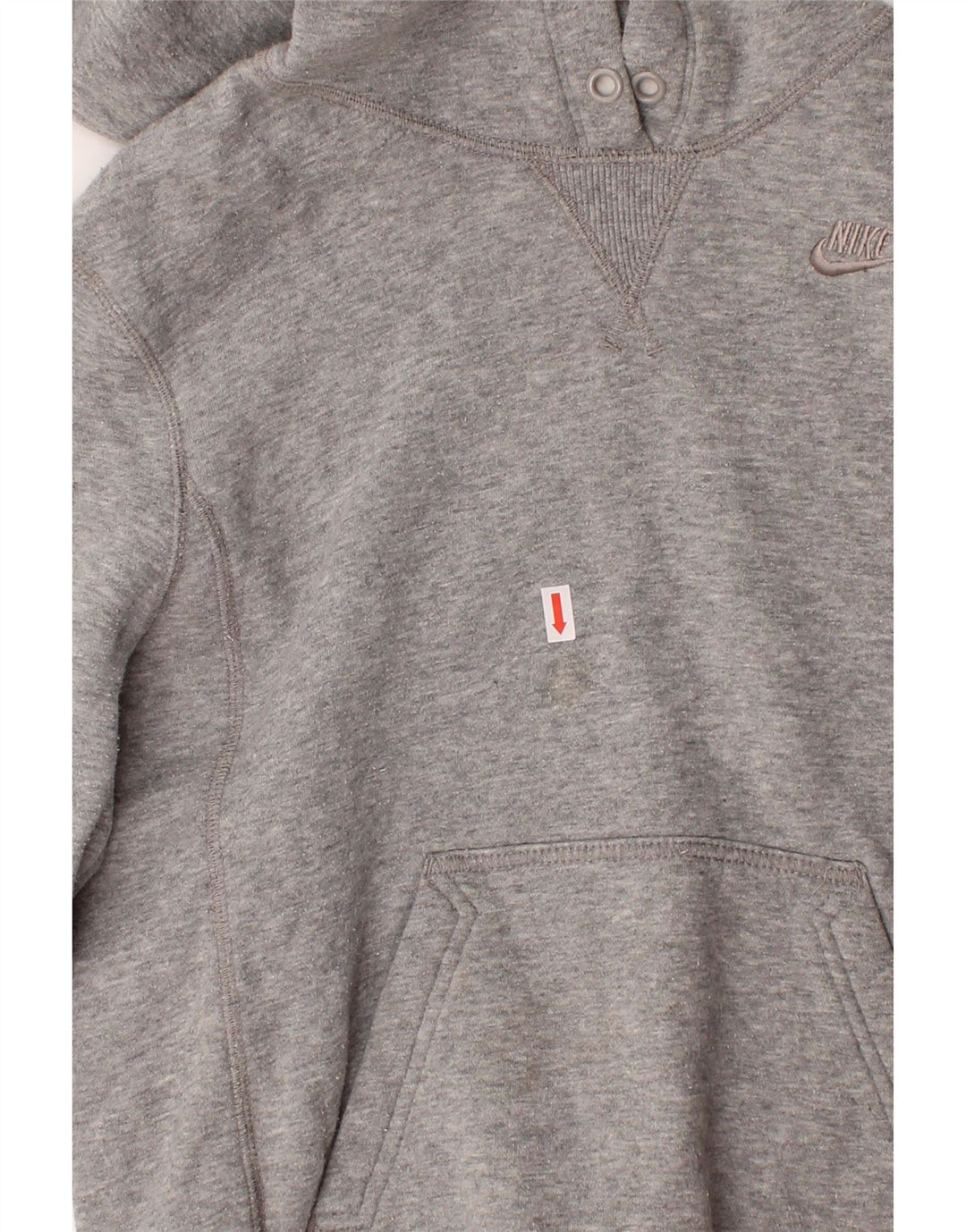 NIKE Womens Hoodie Jumper US 4/6 Small Grey Cotton Vintage Nike and Second-Hand Nike from Messina Hembry 