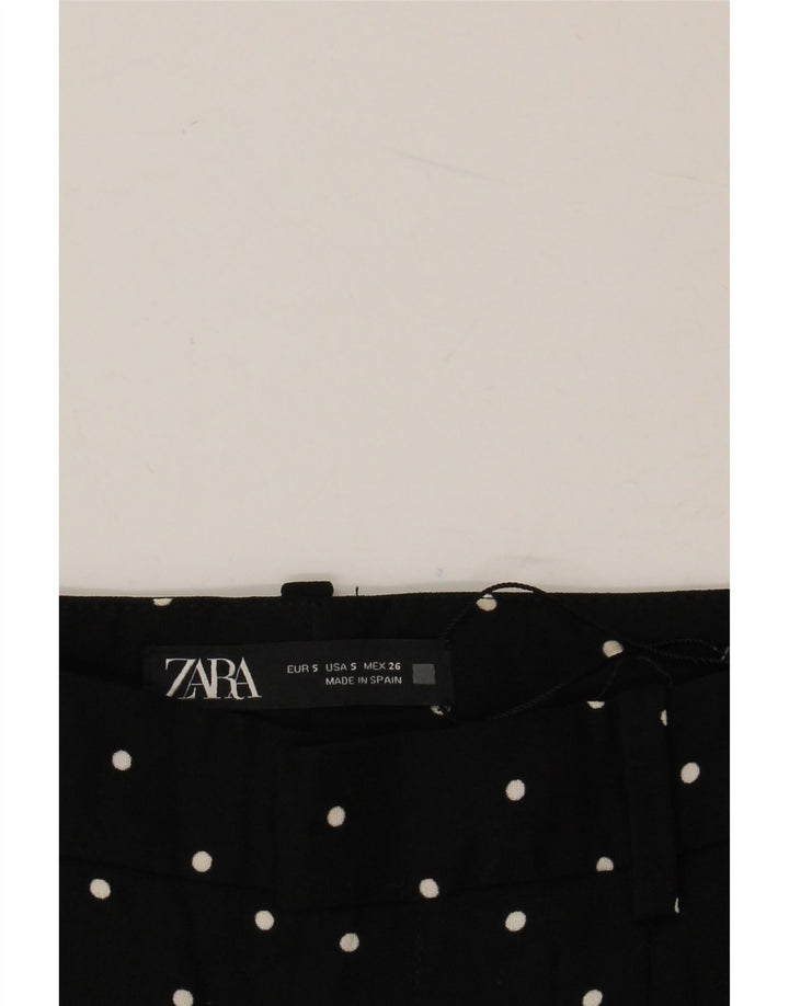 Zara ženske harem hlače male W26 L26 crne točkice