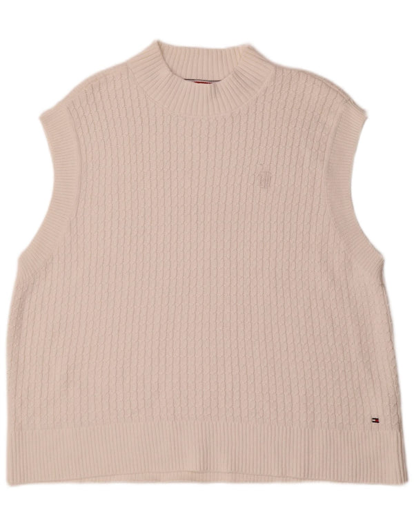 Tommy Hilfiger muški prsluk bez rukava XL bijeli pamuk