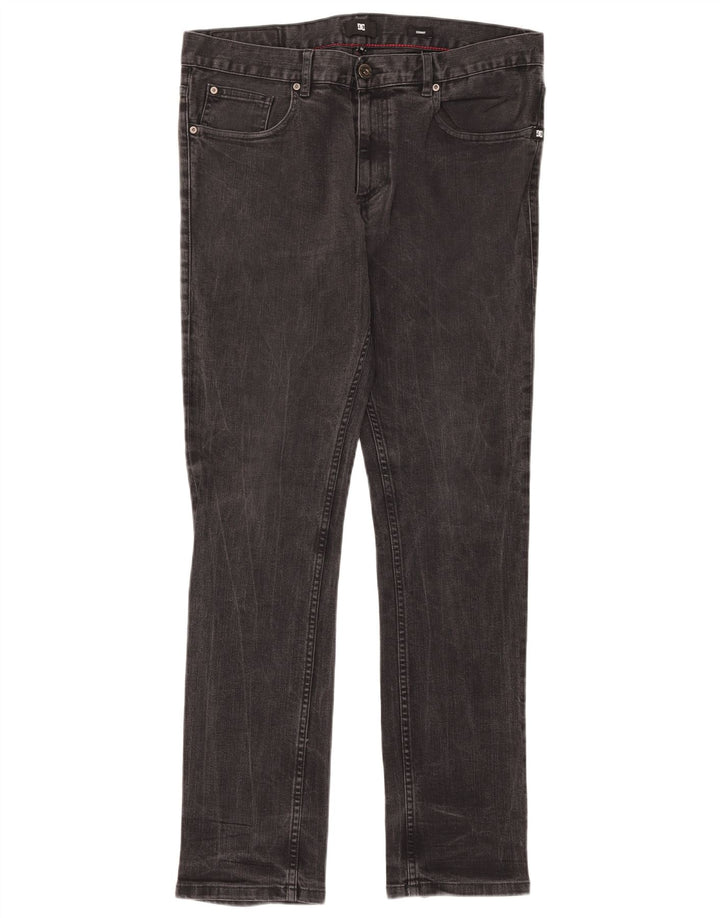 DC Mens Skinny Jeans W34 L31 Black Cotton