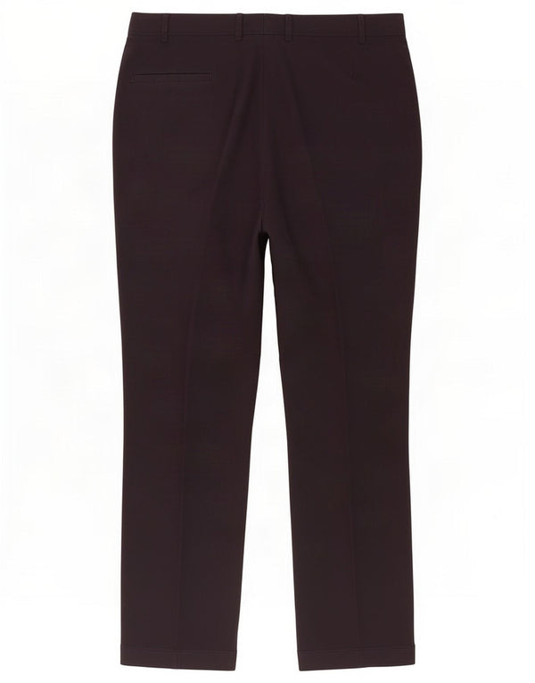 Marks & Spencer Mens Pegged Suit Trousers W40 L33 Navy Blue Polyester