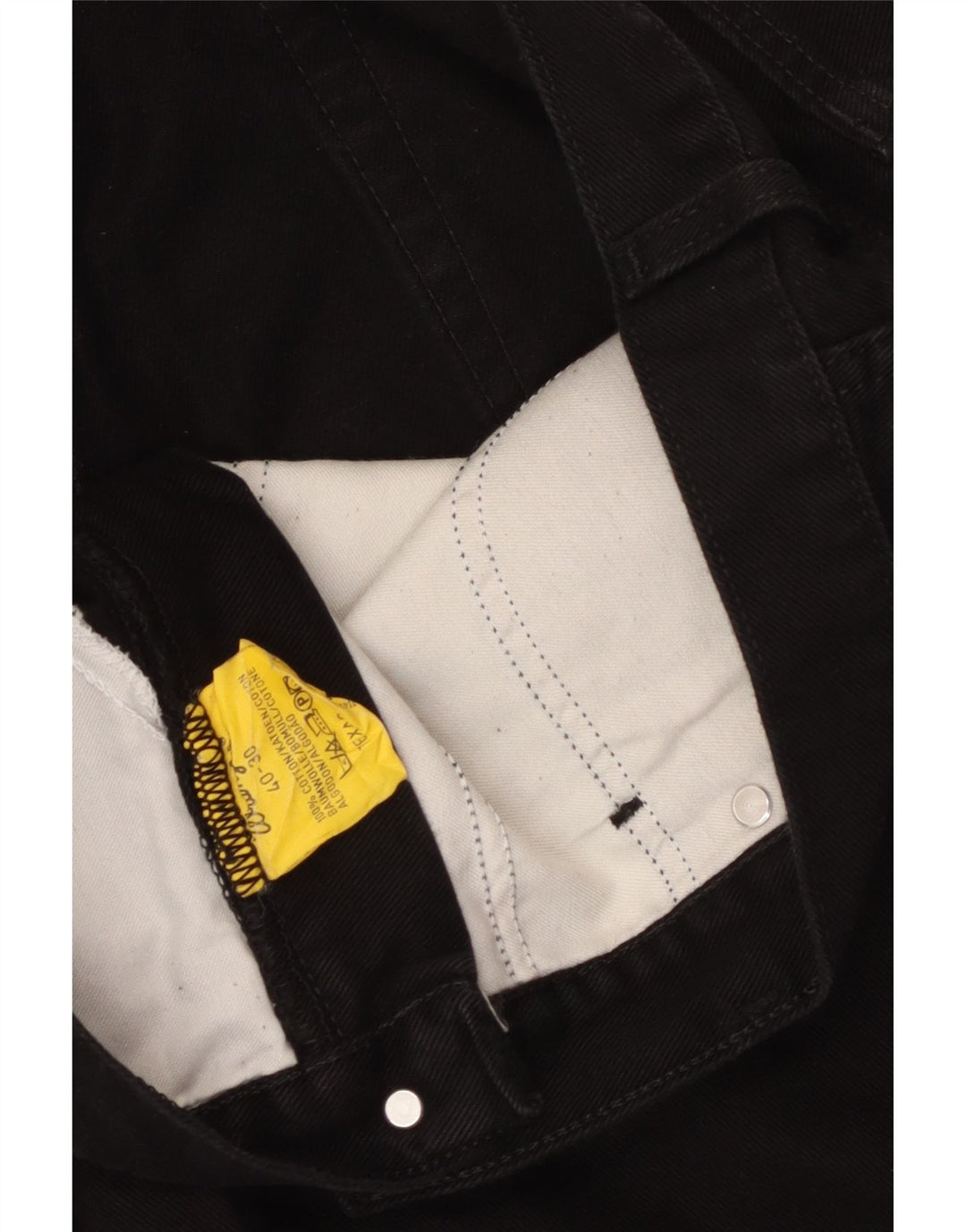 WRANGLER muške ravni traperice Texas W40 L30 crni pamuk