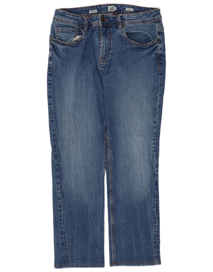 DACK'S Ženske uobičajene ravne traperice srednjeg rasta IT 50 XL W32 L27 Plava