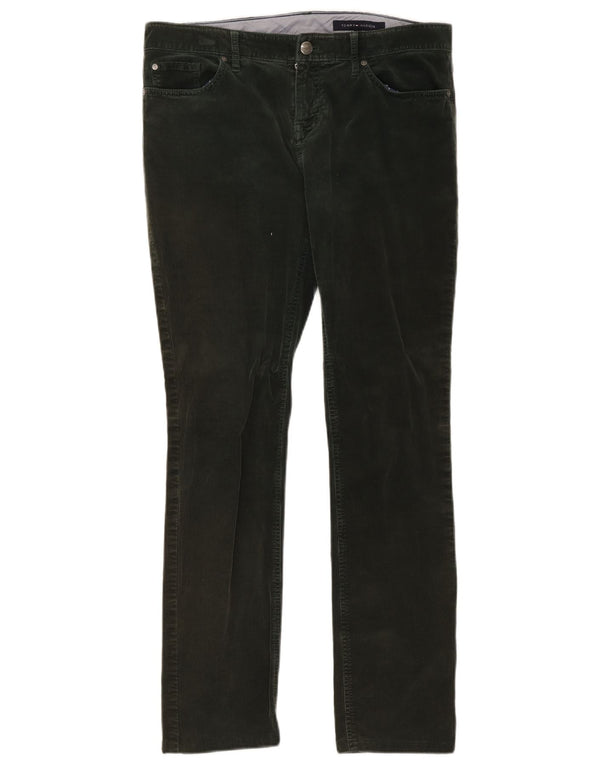 Tommy Hilfiger Ženske uske hlače od samta US 10 Large W36 L30 Kaki