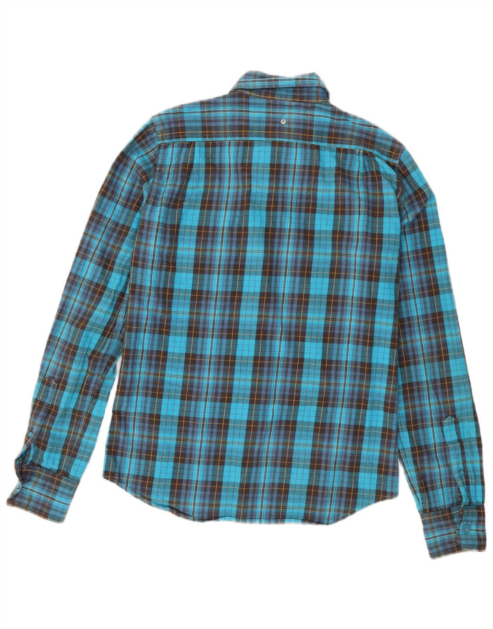 Superdry muška flanelska košulja, srednje plavi karirani pamuk