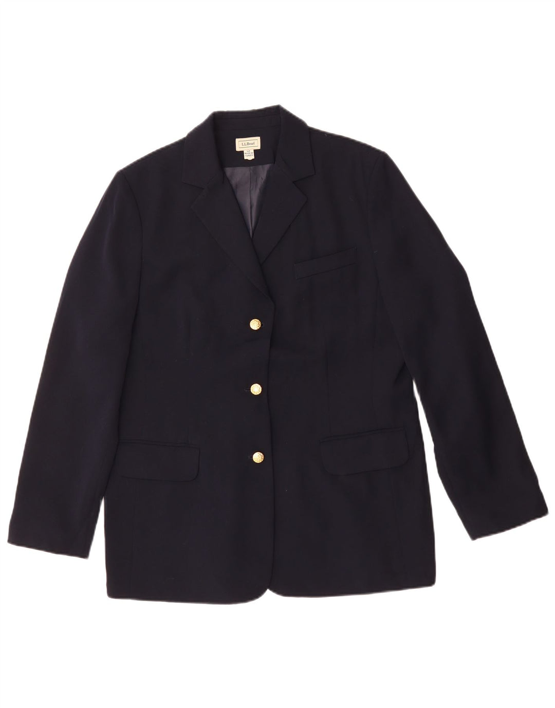 L.L.Bean ženska jakna sa jaknom standardnog kroja US 14 XL tamnoplava poliester
