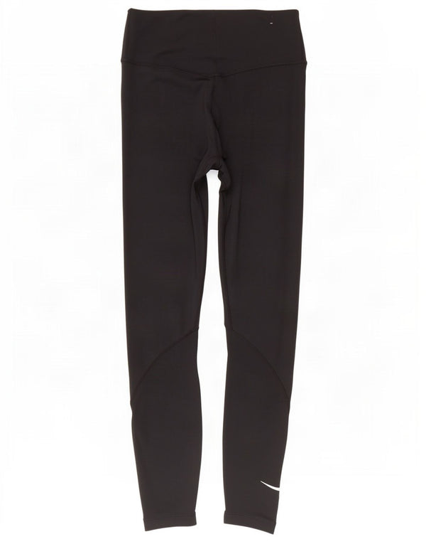 Nike Ženske Dri Fit Leggings UK 8 Male crne poliesterske