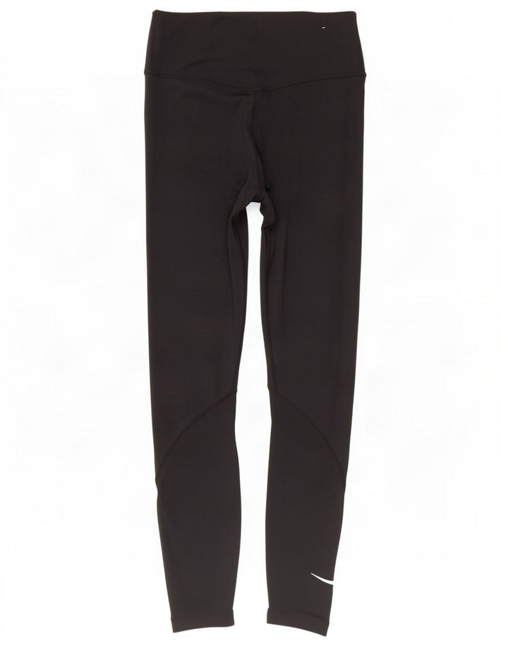 Nike Ženske Dri Fit Leggings UK 8 Male crne poliesterske