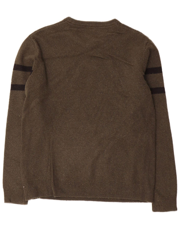 Guess muški džemper s okruglim izrezom UK 36 Small kaki boja