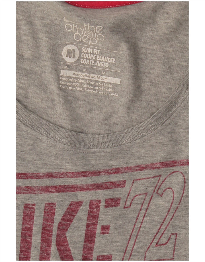 NIKE ženska majica kratkih rukava Slim Fit Graphic UK 12 Medium Grey Flected