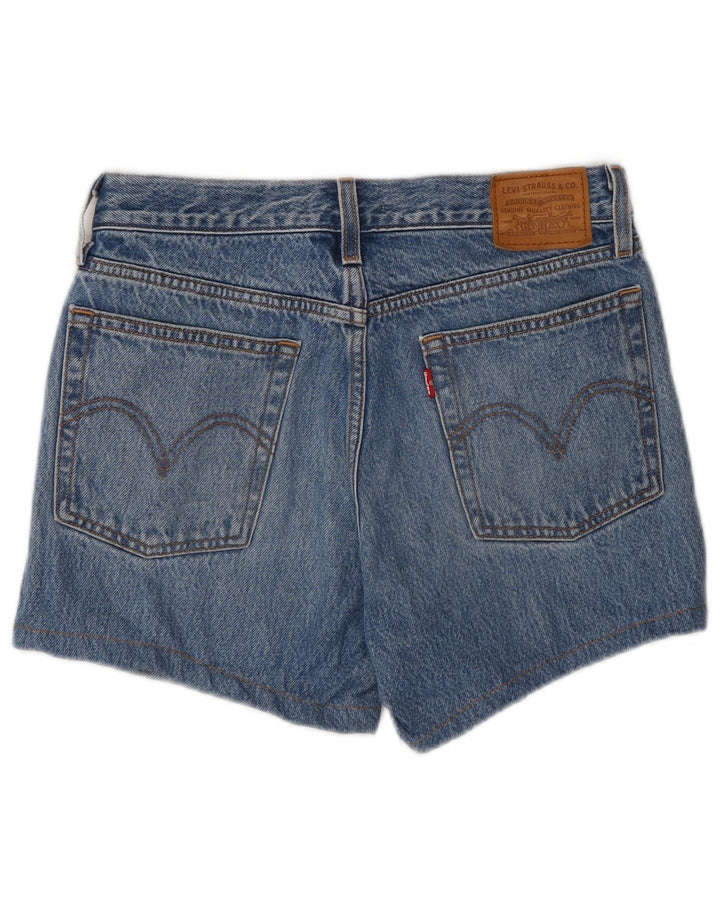Levi's ženske kratke traper kratke hlače na wedge W26, mali plavi pamuk