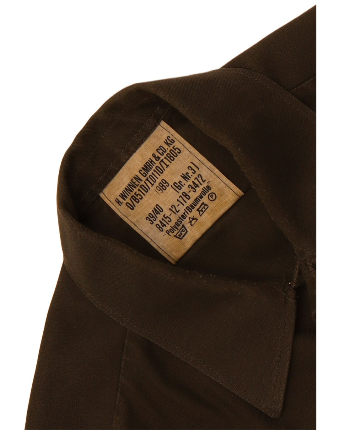 Vintage muška košulja veličine 39/40, srednji kaki poliester