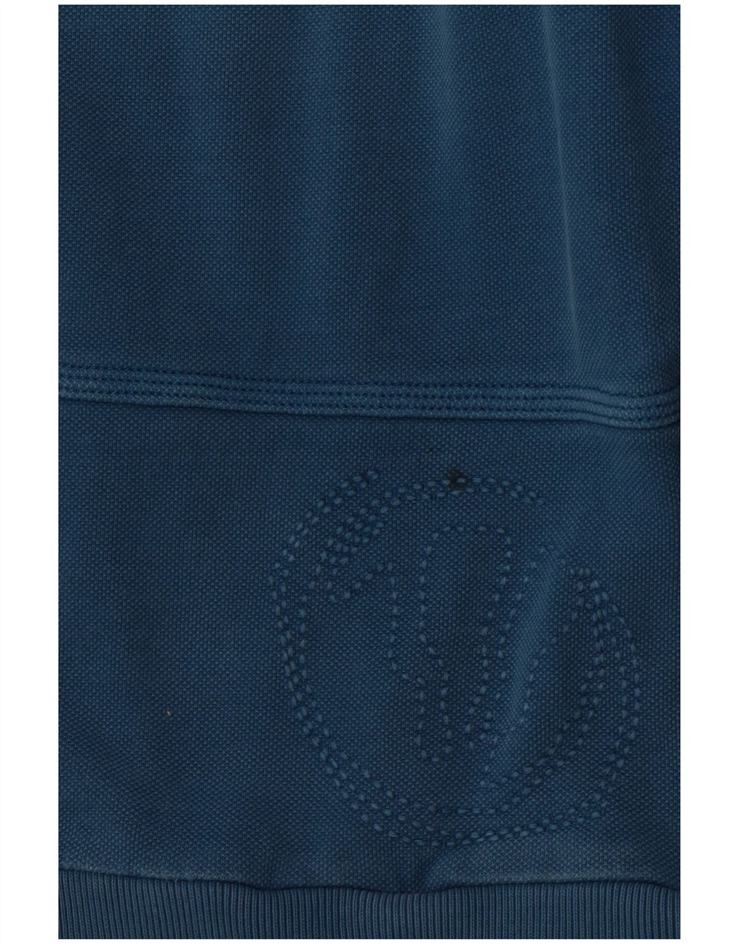 FAT FACE Muška majica s izrezom i srednje plavim pamukom