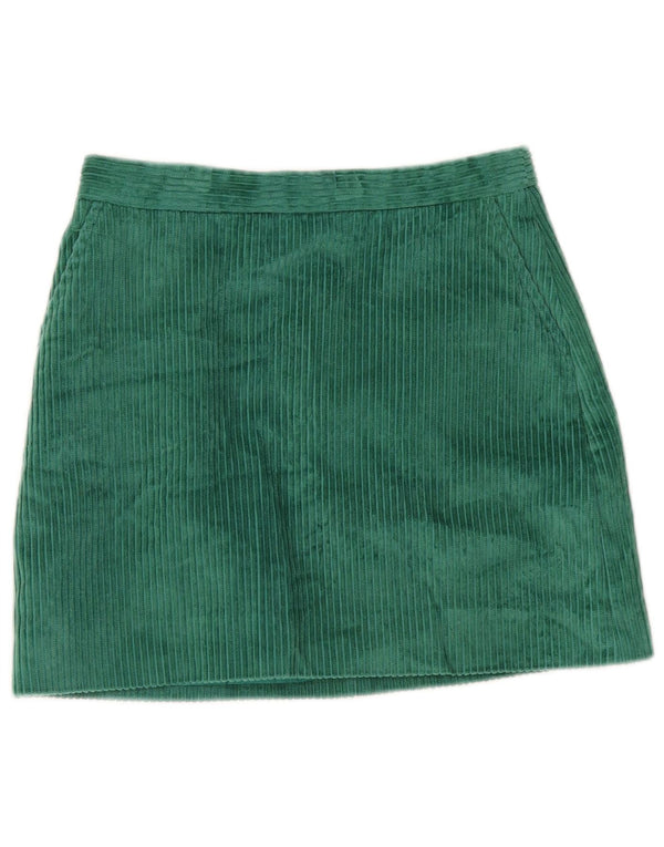 Jack Wills ženska mini suknja od samta UK 10 mala W28 zeleni pamuk