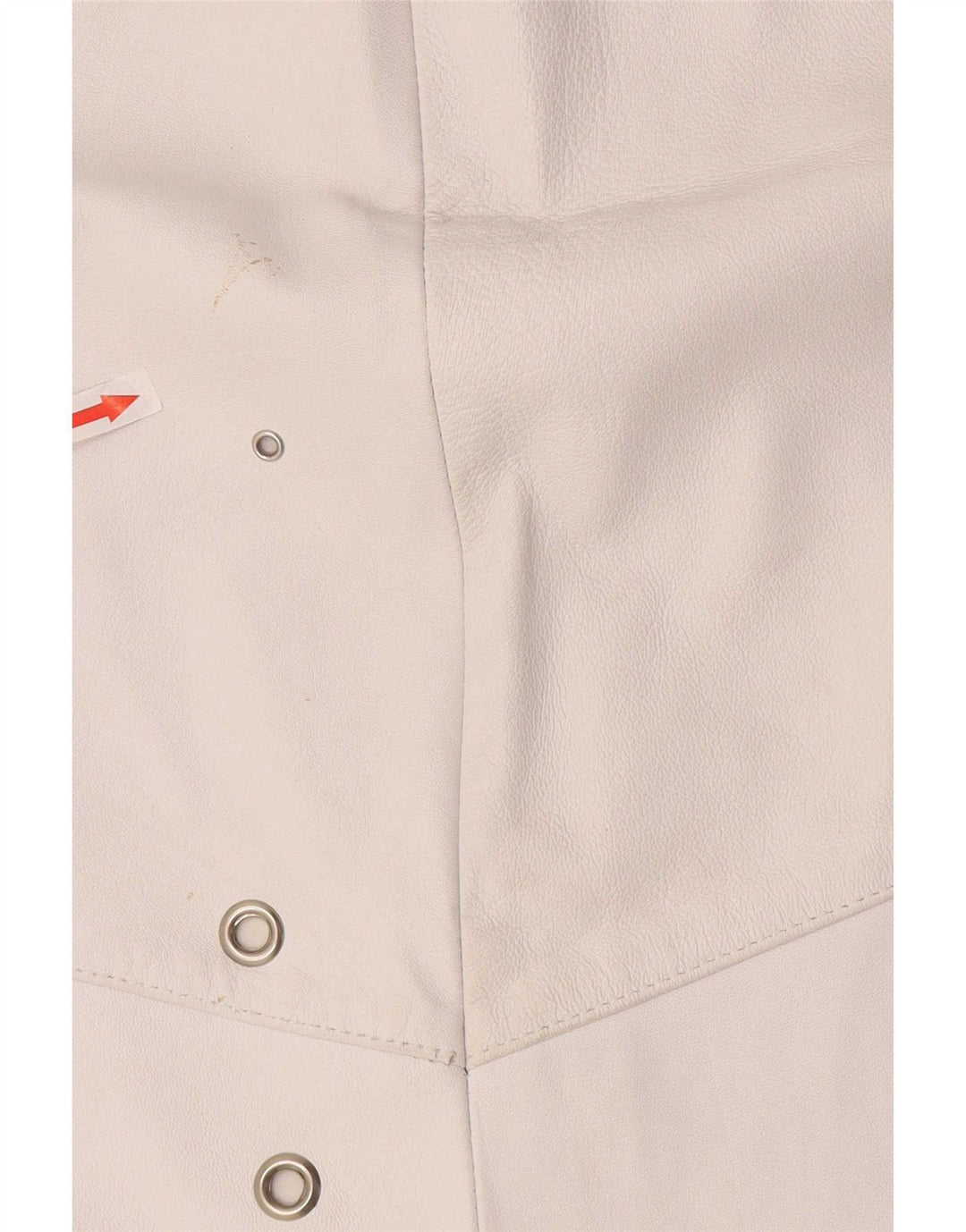 Vintage ženska kožna suknja W36 XL bijela