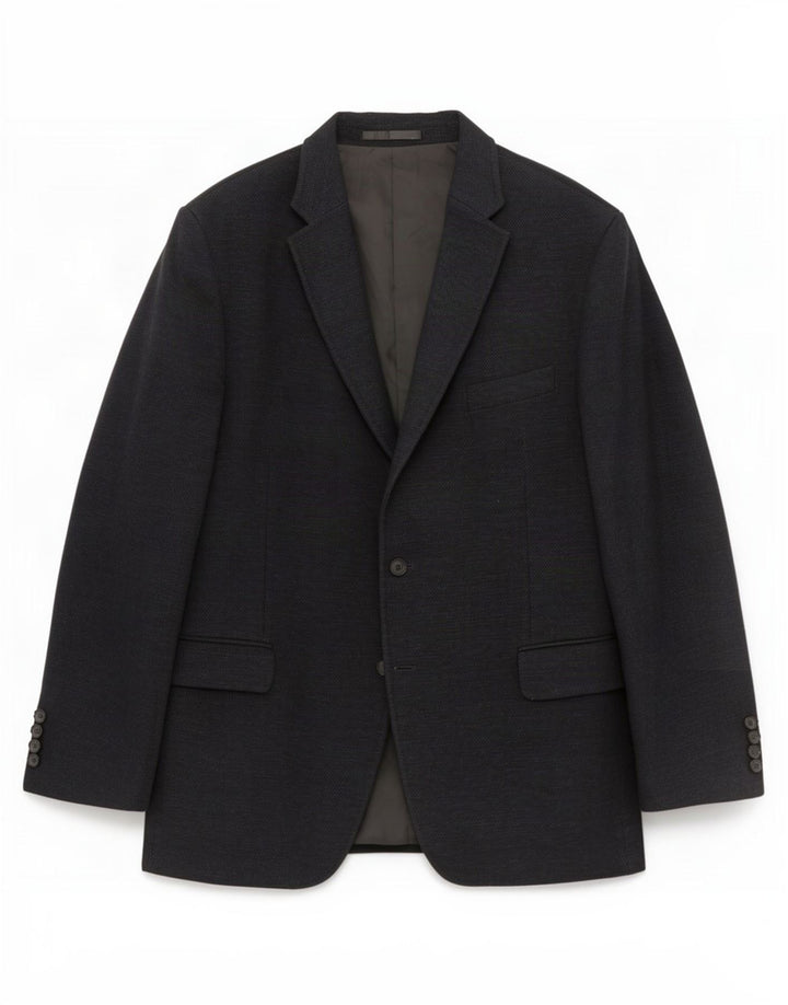 Marks & Spencer muška jakna sa 2 gumba UK 46 XL crni pamuk