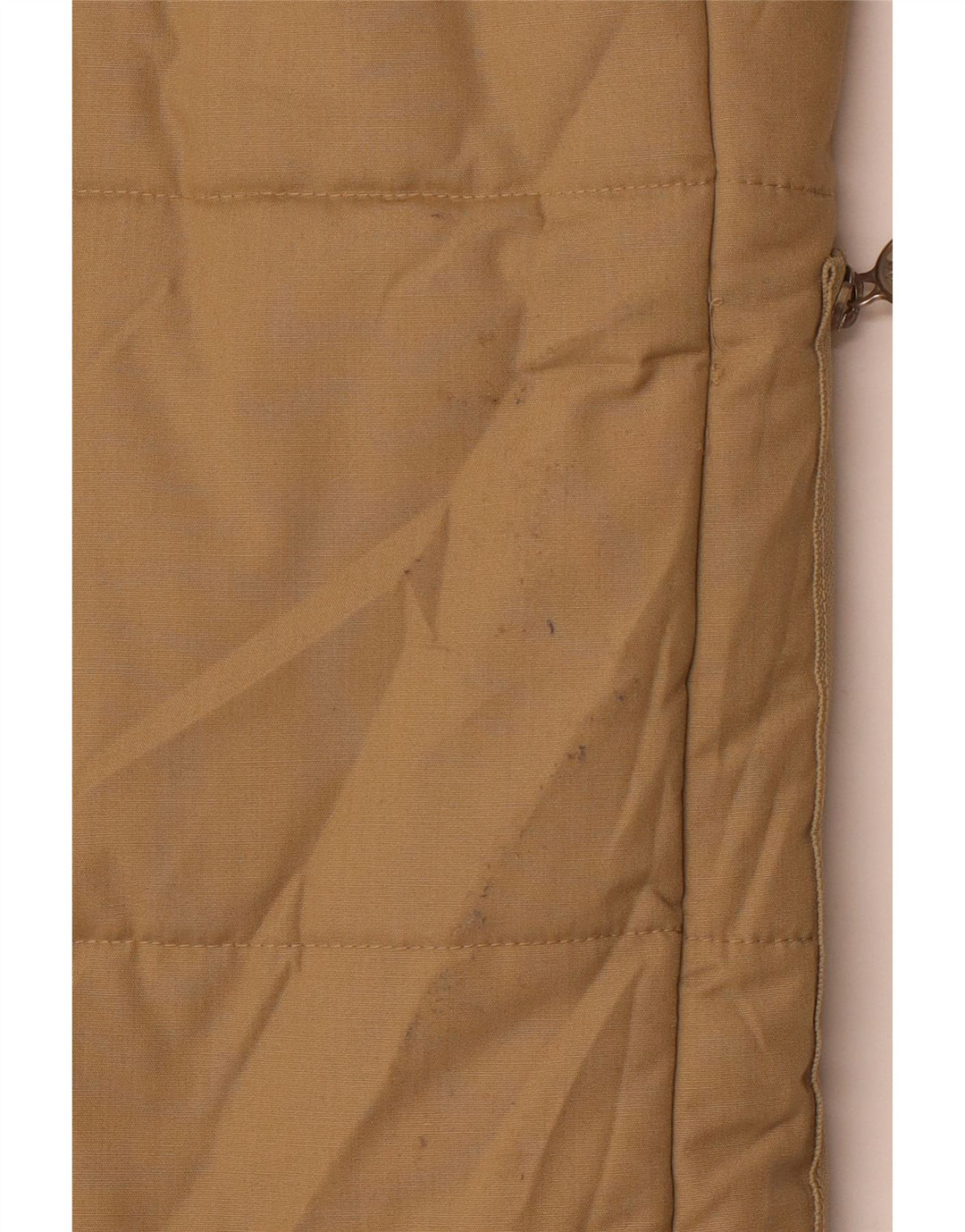 Vintage muški podstavljeni kaput UK 36 Mali bež poliester