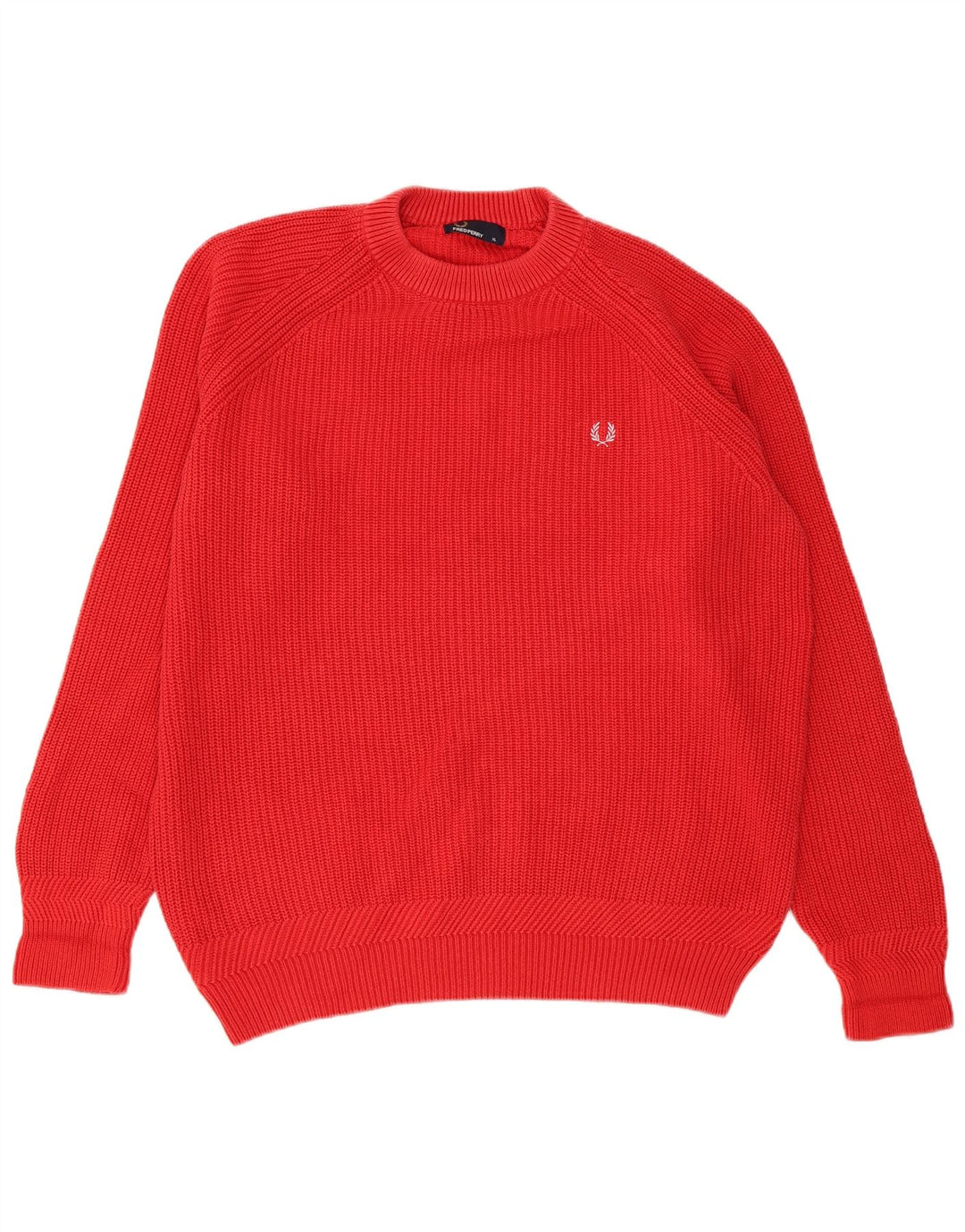 Fred Perry muški džemper s okruglim izrezom XL, crveni pamuk