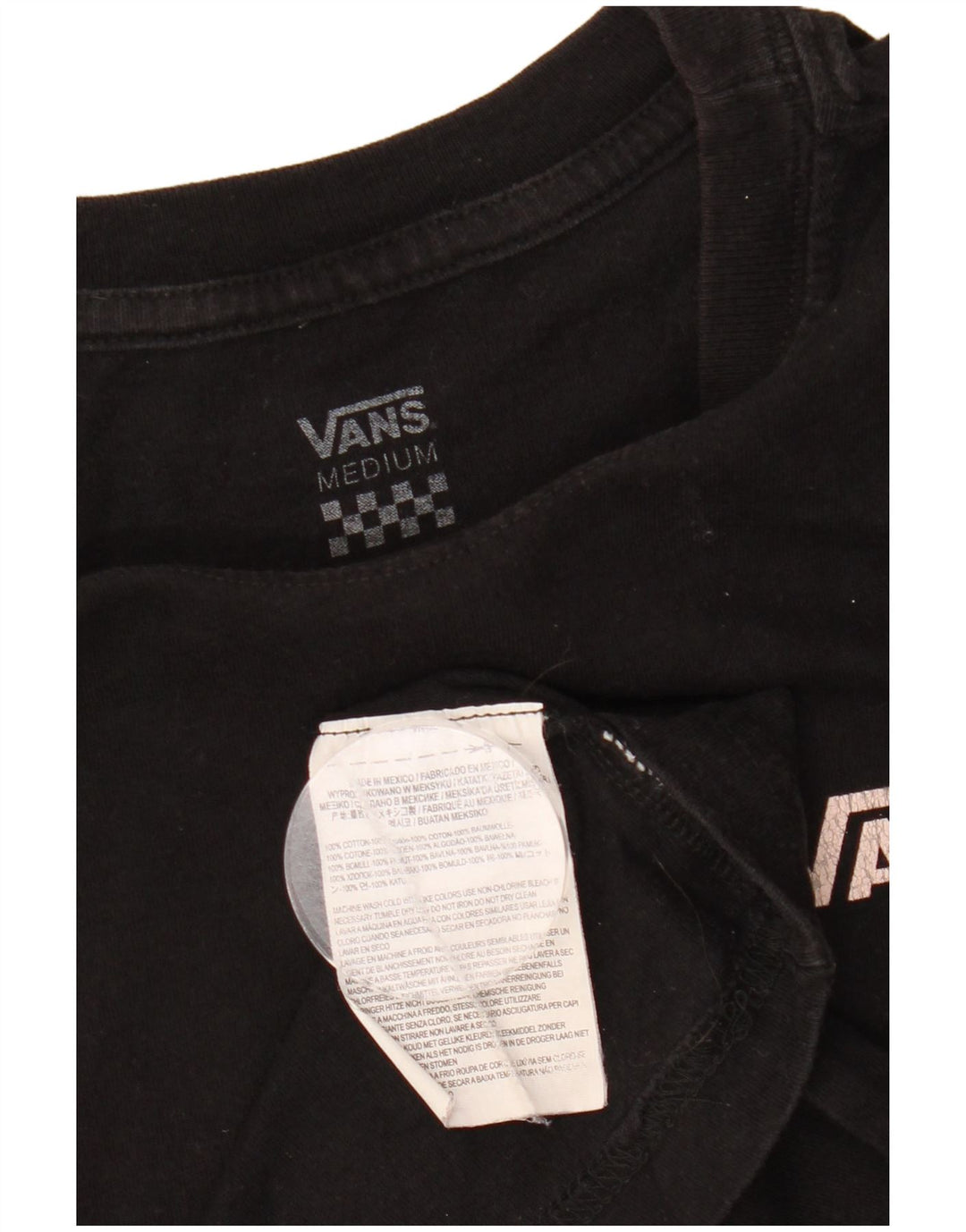 VANS Ženska majica kratkih rukava s grafičkim motivima UK 12 Srednje crni cvjetni pamuk