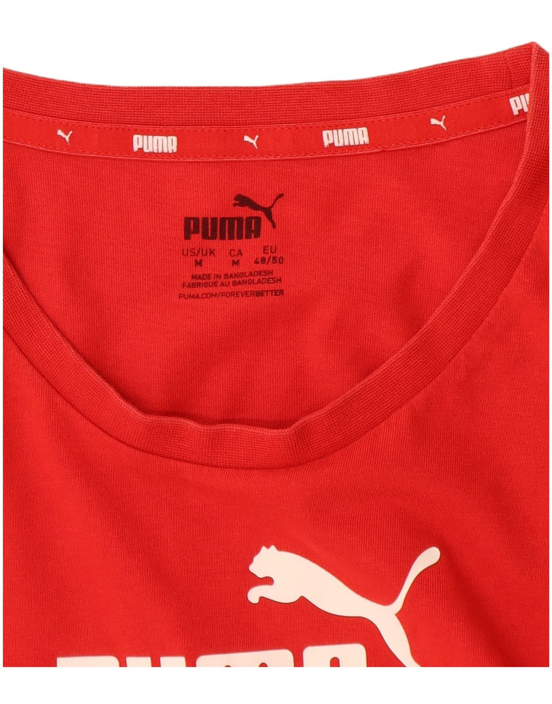 PUMA Muška majica kratkih rukava s grafičkim motivima, pamuk srednje crvene boje