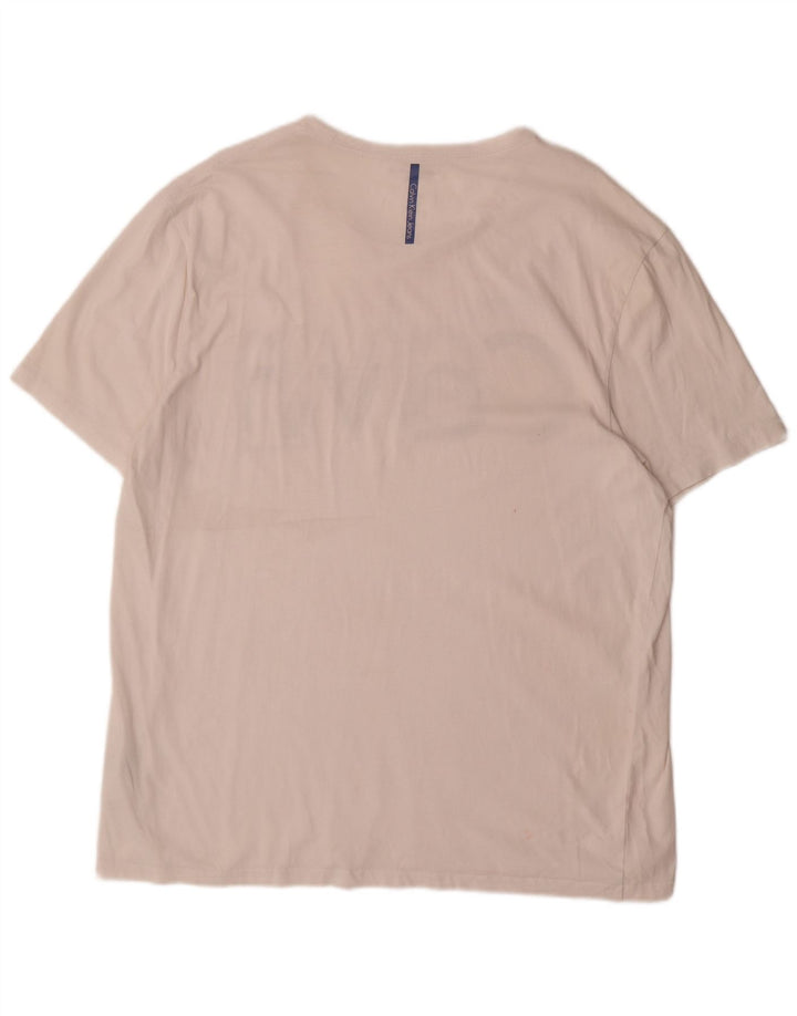 CALVIN KLEIN JEANS Muška majica kratkih rukava s grafičkim motivima 2XL bijeli pamuk