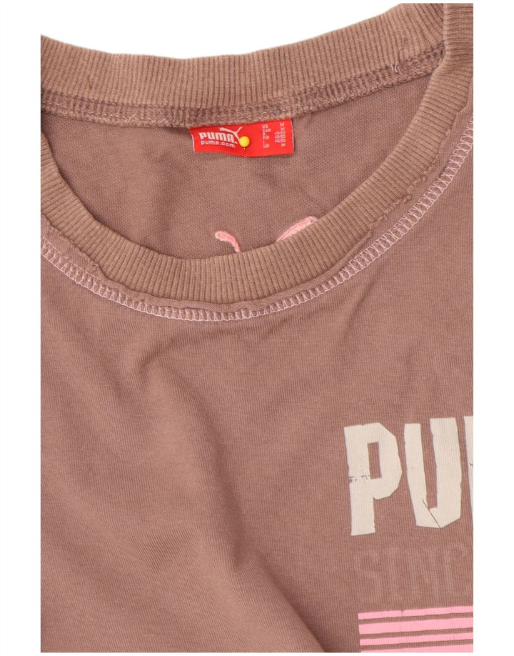 Puma ženska majica kratkih rukava s grafičkim motivima UK 14 srednje smeđa