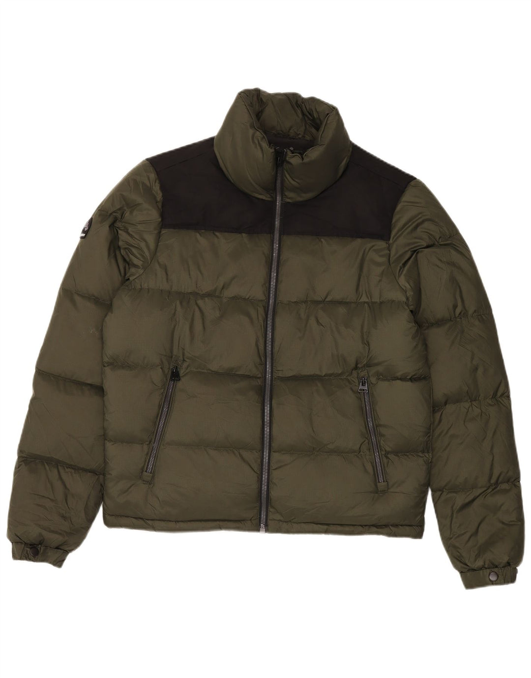 Superdry muška podstavljena jakna UK 38 Srednji kaki najlon u boji